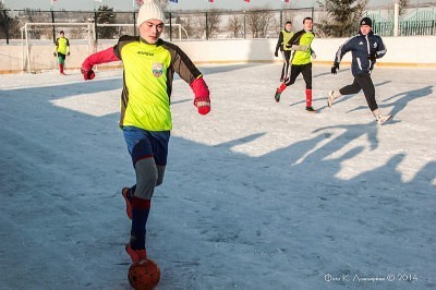 Футбол на снегу 21