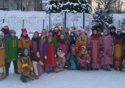 Рождественские забавы в селе Каринское