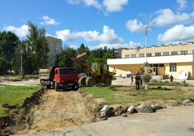 История строительства мемориала "Слава воинам России" в селе Ершово 2012 год